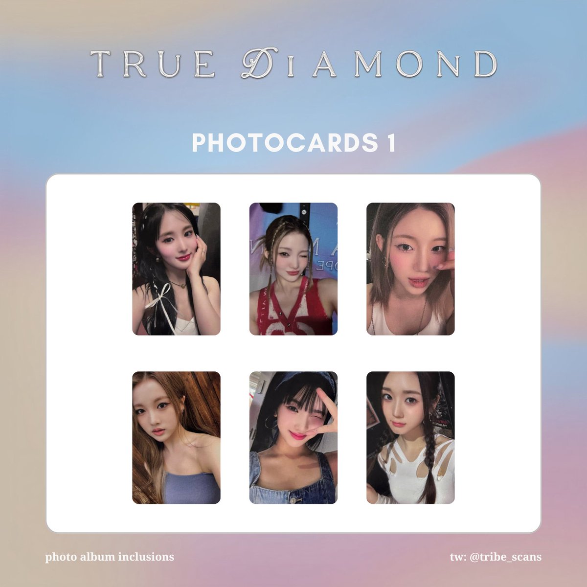 [TEMPLATE]

tri․be
true diamond tour | photo album inclusions - photocards 1

hd in archive in bio!