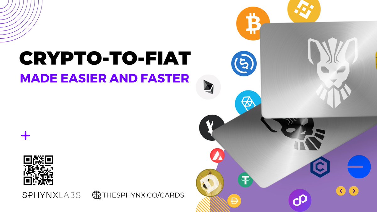 SphynxCard's tweet photo. Ever thought about paying with crypto like it’s a regular card? 💳 

With the Sphynx Crypto Card, you can convert your crypto to fiat instantly and use it wherever cards are accepted. No more waiting—just swipe and go!  

📲 Get your Sphynx Crypto Card today! https://t.co/R0AhBaHOPW