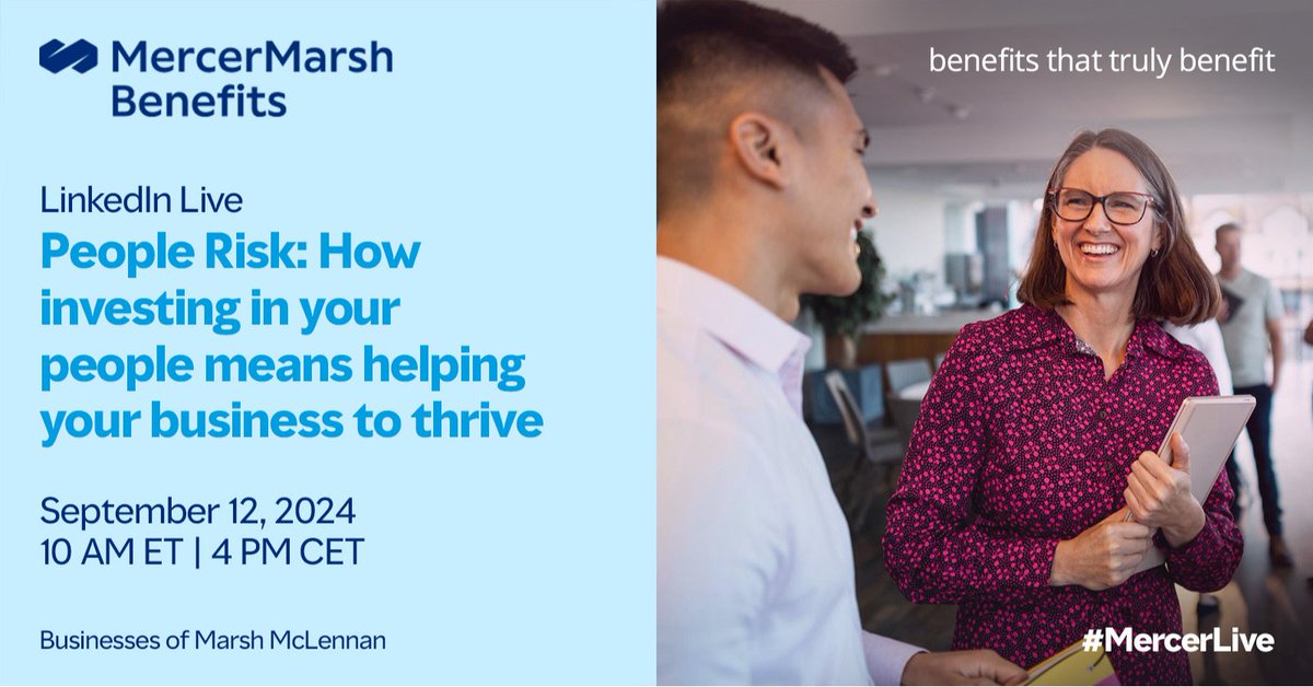 What are the top people #risks affecting organizations globally? Register now for our #LinkedIn Live discussion to learn about the most significant people risks facing organizations today and strategies to proactively and collaboratively manage them.  bit.ly/4gj8qhe