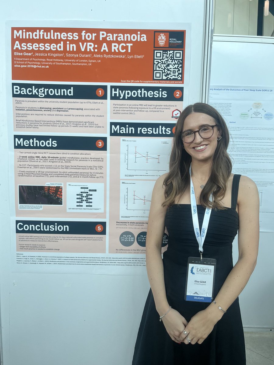🤩 Congratulations <a href="/EliseGear/">Dr Elise Gear</a>! The EABCT poster prize! So very well deserved 😊<a href="/BABCP/">BABCP</a> <a href="/EABCT/">EABCT</a>