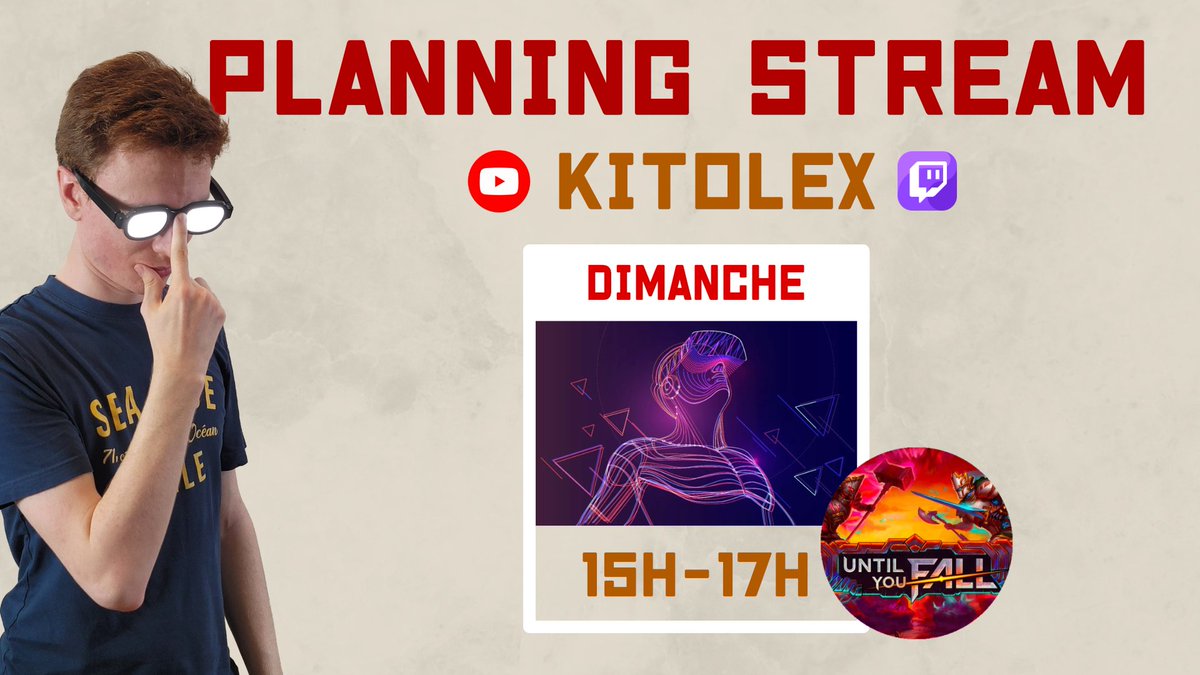 TheKitolex's tweet photo. ✨On continue d'explorer la VR✨️

Demain 15H-17H Un rogue like en VR du nom de Until You Fall

💜https://t.co/0yuqvWrsdz
❤️https://t.co/PuEpwQOQDg

#twitchtv #TwitchStreamers #twitchfr #vrstream #YouTube #YouTubeshort #UntilYouFail #MetaQuest3 https://t.co/QSxkmZtvfg