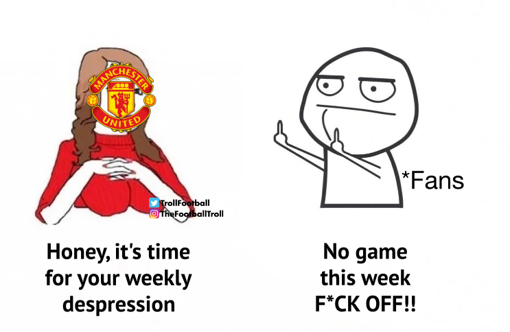 TrollFootball's tweet photo. Man United fans this weekend https://t.co/8Ds1uBlSJR