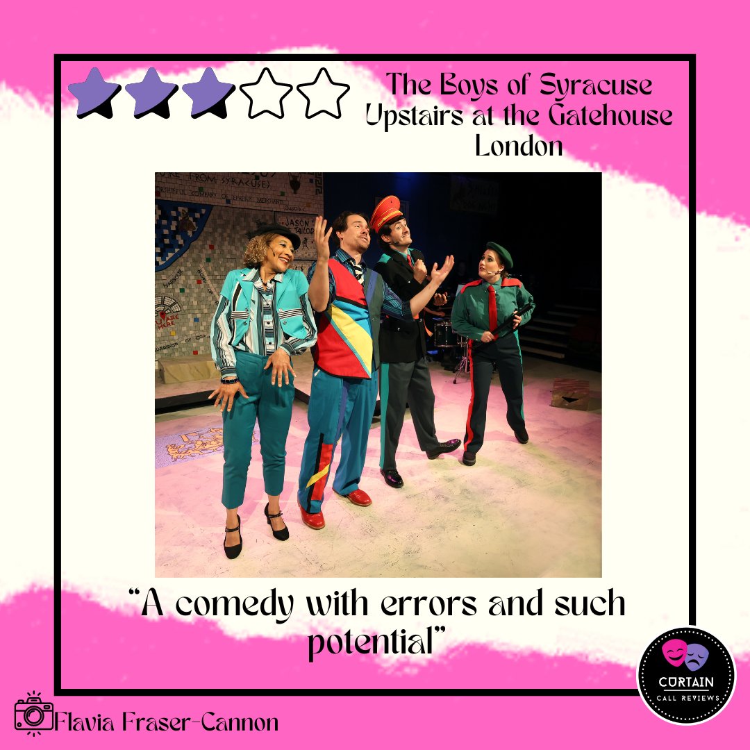 🎭REVIEW🎭 - "A comedy with errors and such potential"
Read Paul &amp; Ian's review of The Boys of Syracuse at <a href="/GatehouseLondon/">Upstairs At The Gatehouse</a> here:
curtaincallreviews.co.uk/the-boys-of-sy…