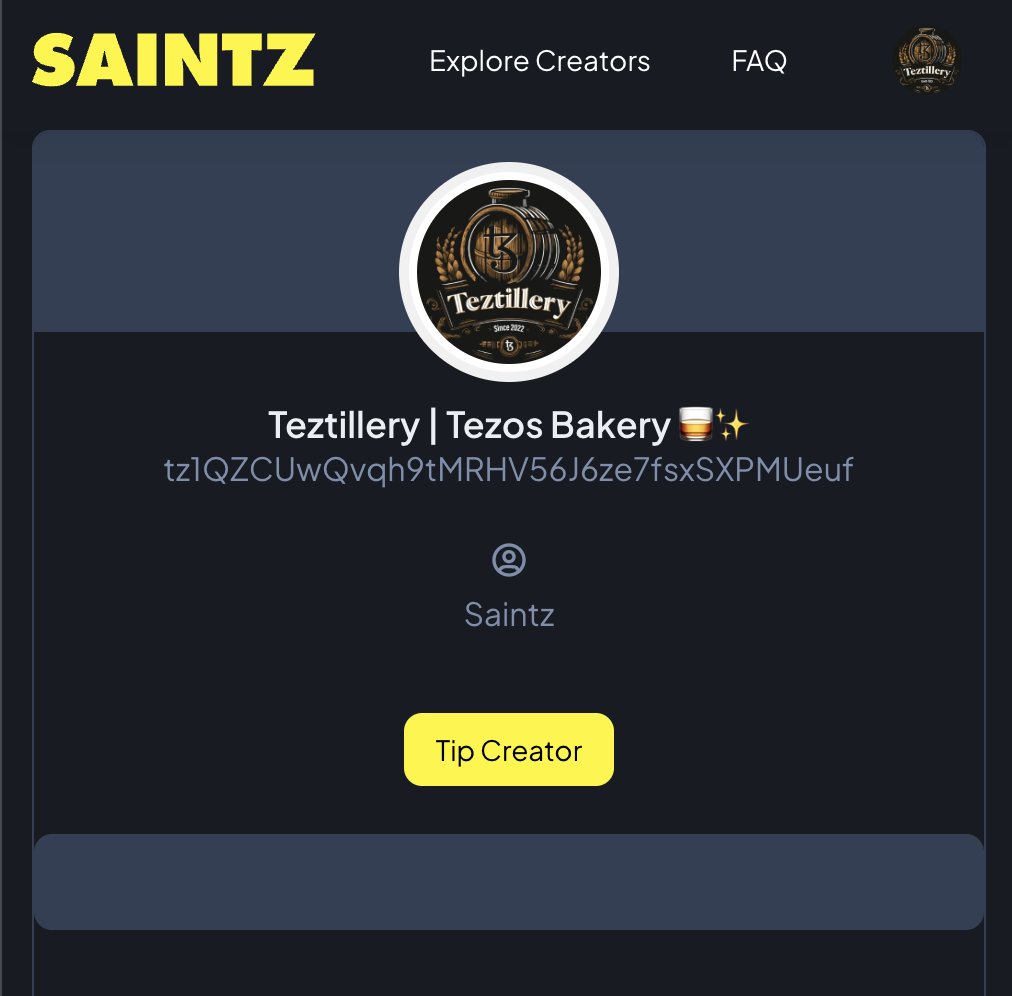 Teztillery | Tezos Bakery 🥃✨ tweet media