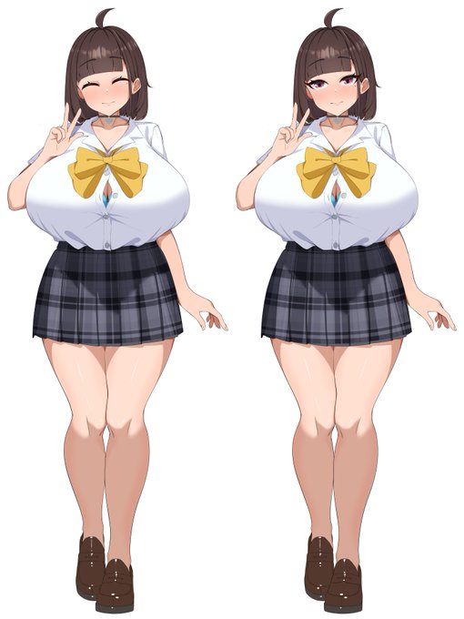 初のHなCG集を挑戦したいと思います。今回のCG集の立ち絵案です。💕💕 