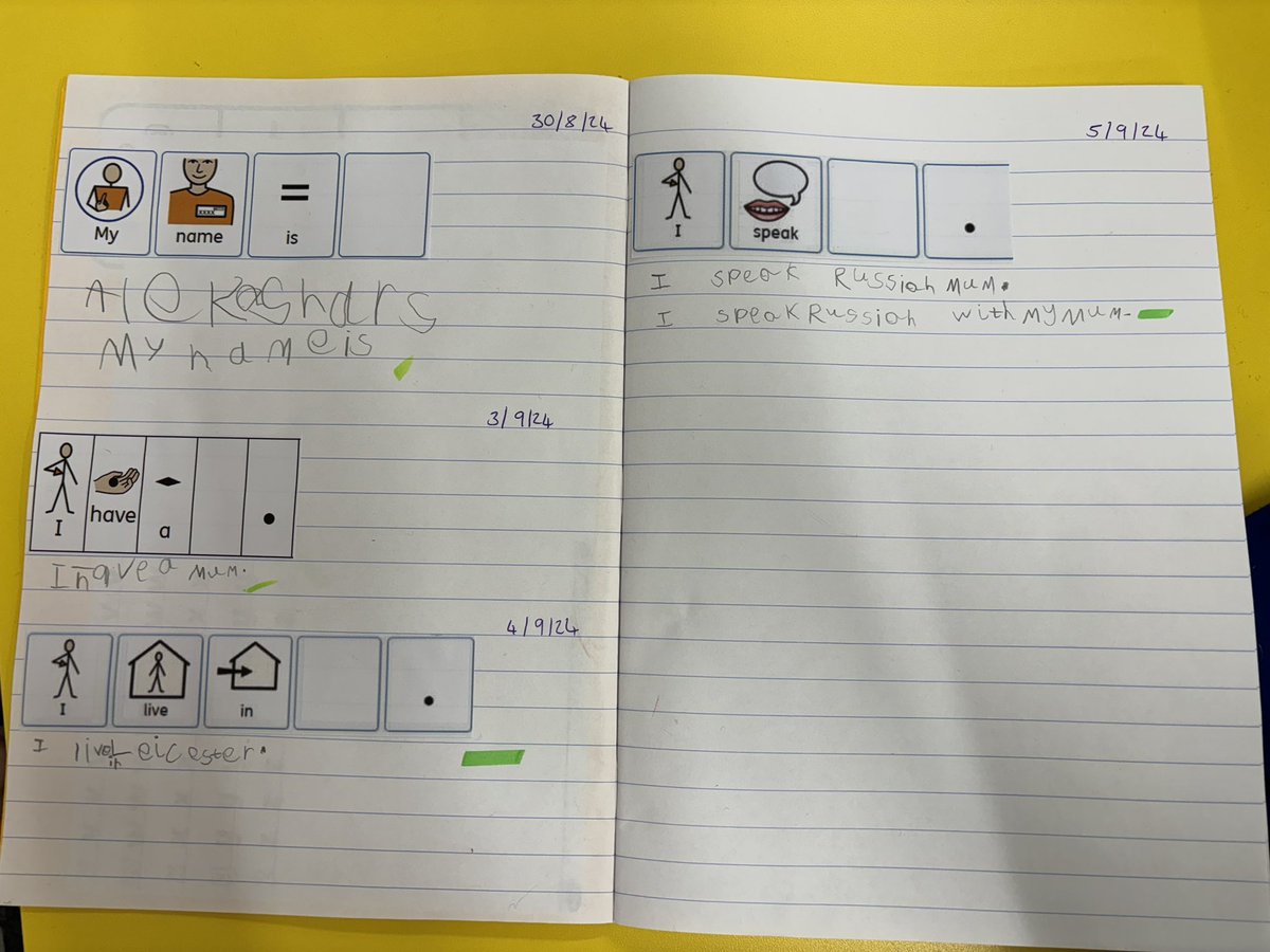 Fosse_TMET's tweet image. Year 1 have started conferencing in English and you can already see the incredible progress in the books. #conferencing #progress #handwriting