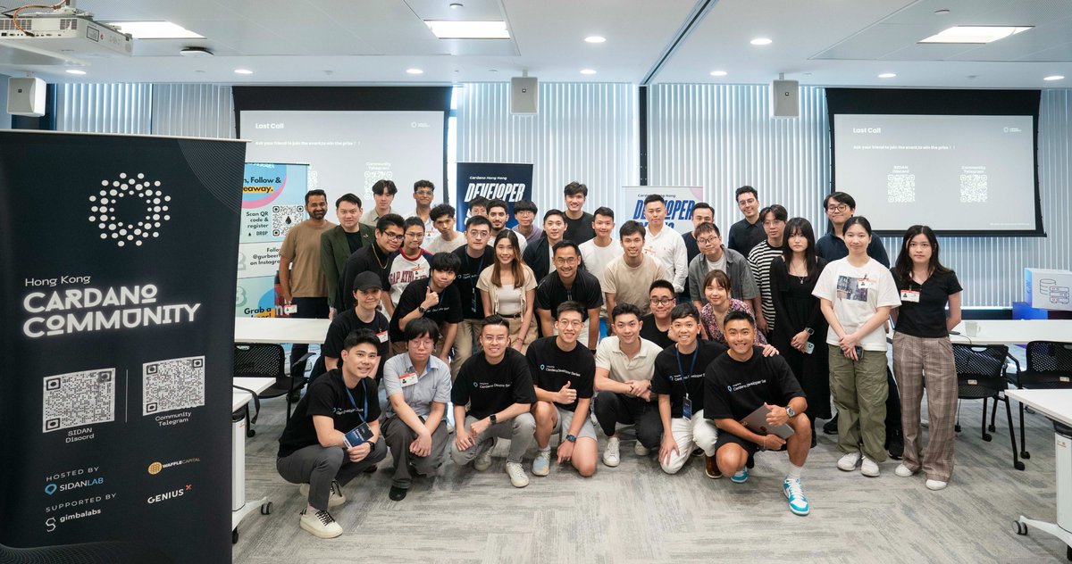 sidan_lab's tweet image. Huge thank you to everyone who joined the Developer Series kickoff today! It is amazing to see so many startups, entrepreneurs, and students eager to dive into the #Cardano blockchain and want to become developers. 

The talent and enthusiasm in #HongKong 🇭🇰 are incredible, and…