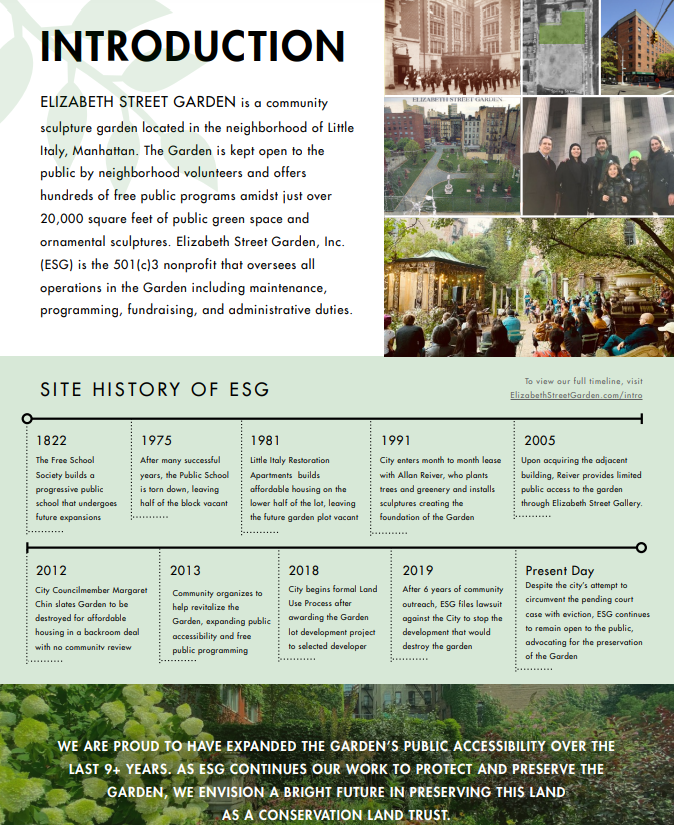 mrdrozdov's tweet photo. I'm in disbelief that Elizabeth St Garden is slated for demolition on Sept 10. It's one of those obviously great things about the city. Hoping this silliness is stopped. #SaveESG https://t.co/qDoPIdWASa