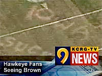 adamstruve's tweet image. Remember the time someone wrote Iowa Sucks with herbicide at Kinnick? 2005 I think.