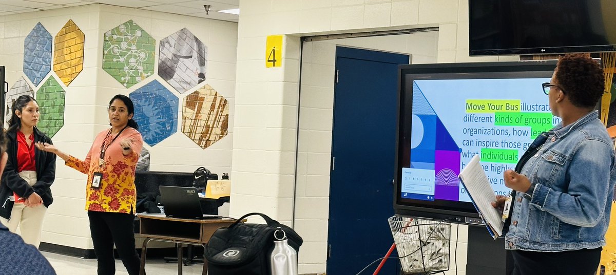 perez_sura's tweet image. Very proud of our teachers for fully engaging and presenting high energy lessons from our book study: Move your Bus! 🚌 Together, we build experiences at our campus where everyone is encouraged to Thrive!💛🖤#Leveling the Joy of Learning &amp;amp; Belonging @dallasschools @Beverly_A_Lusk