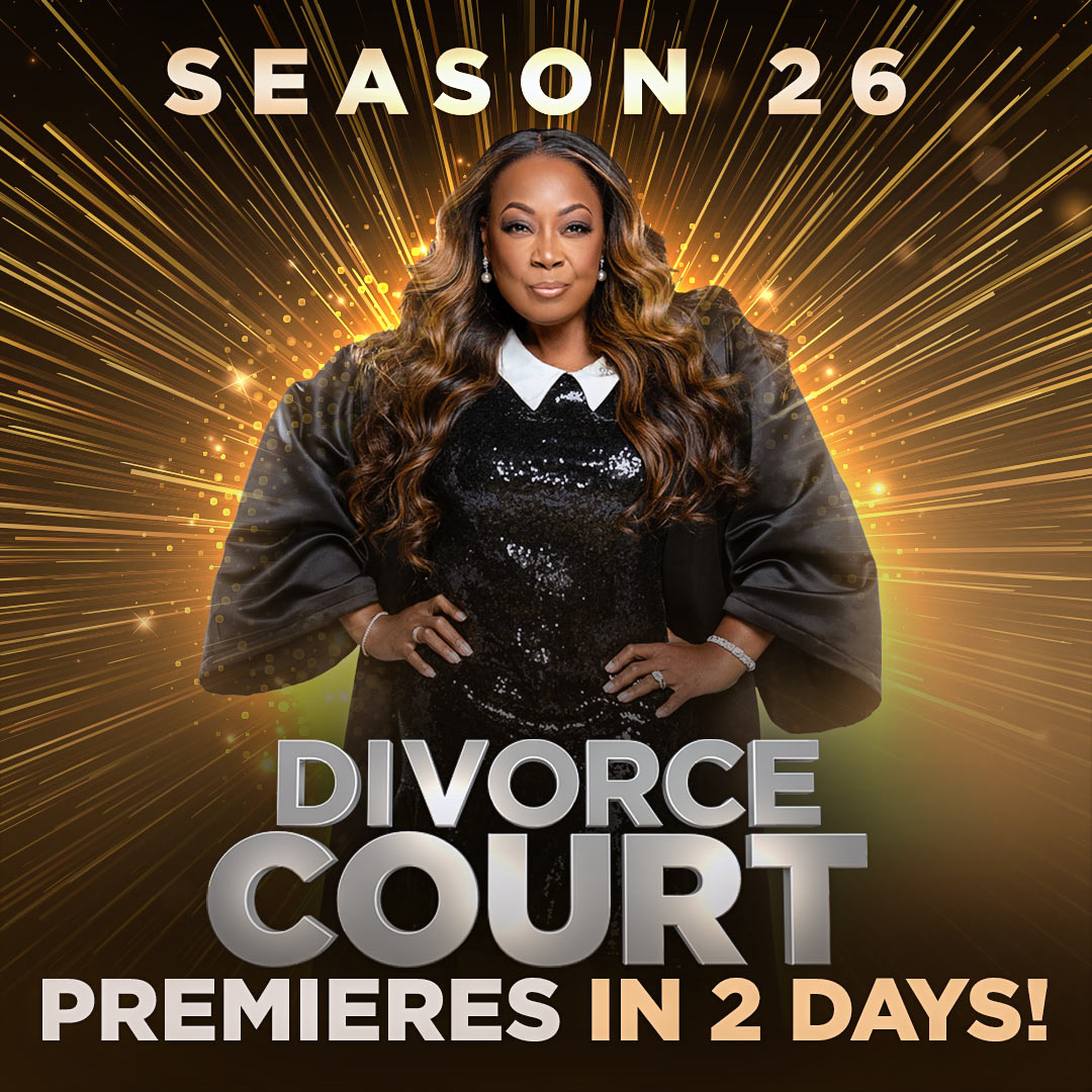 We’re back, and @starjonesesq is bringing the heat to the bench! 🔥 Don’t miss the return of #DivorceCourt with Season 26, premiering MONDAY. Who’s ready for the drama, the rulings, and the unforgettable moments? 👩🏾‍⚖️✨ #Season26 #CourtIsInSession