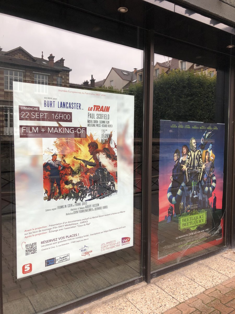 📽️ Faites votre choix !
Il reste encore des places pour nous retrouver à Lagny sur Marne et célébrer les 60 ans de ce film : 
affluences.com/cinema-le-cinq…