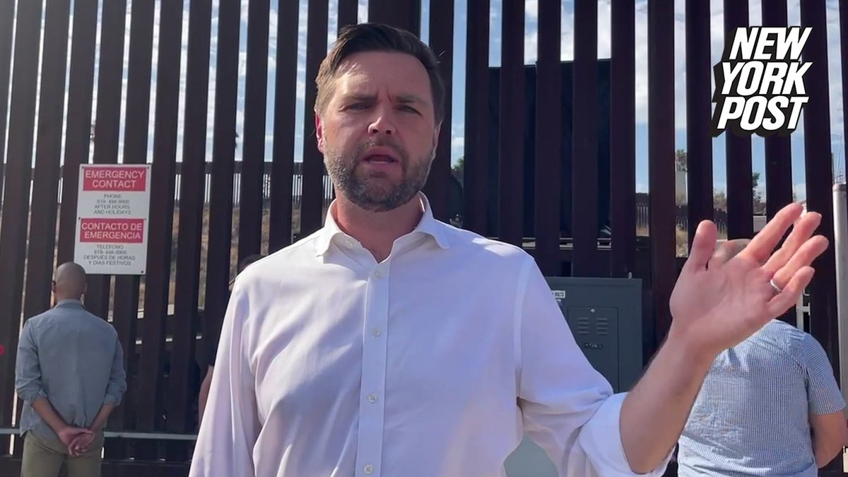 nypost's tweet photo. JD Vance vows Trump admin will crack down on social media companies facilitating cartel recruitment: ‘There’s gonna be hell to pay’ https://t.co/iiD5yeSUl4 https://t.co/nv6V3kZ11B