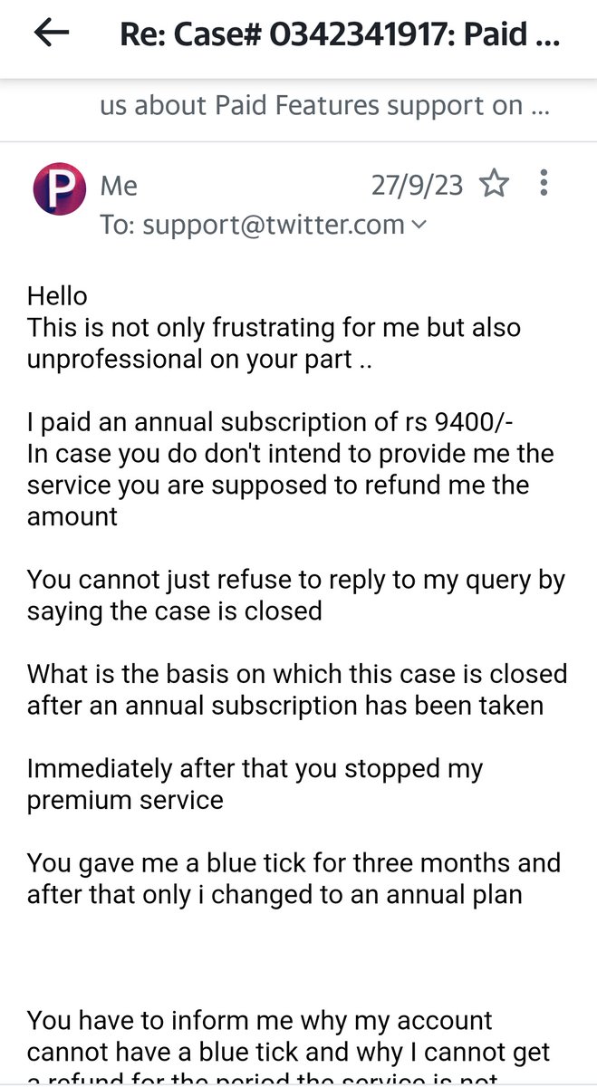 dpkpillay12's tweet image. &quot;@premiumsupport Paid for yearly subscription but didn&apos;t receive premium services! Unhelpful responses &amp;amp; told case is closed. Feels like a scam! Need prompt resolution or will take further action #premiumsupport #scam @elonmusk