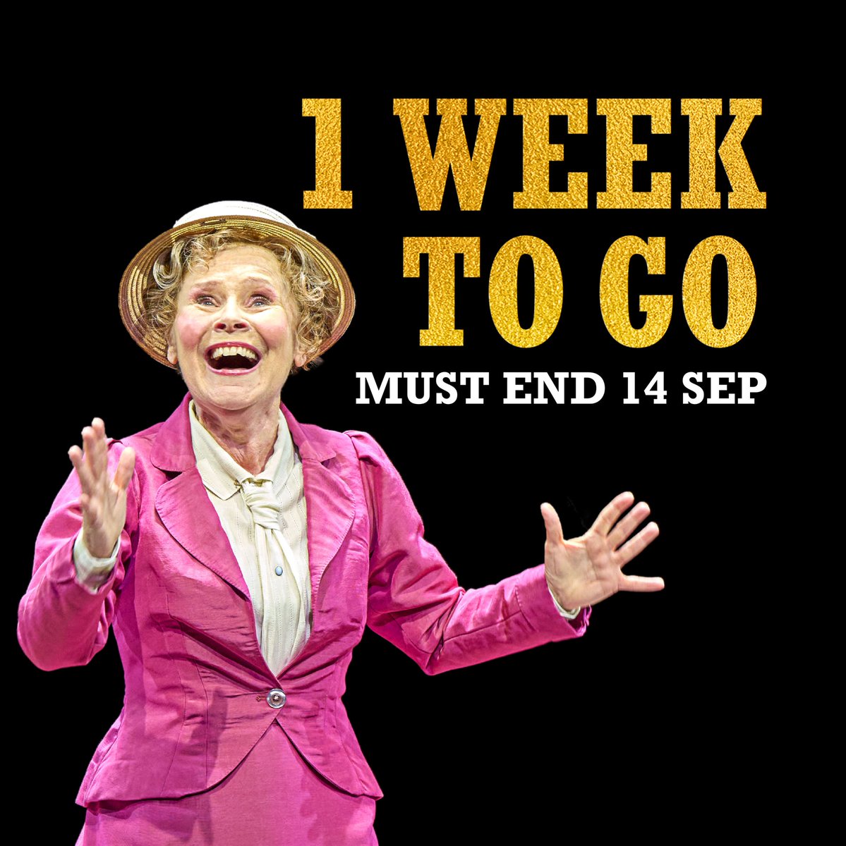 WOW WOW WOW, fellas! 🤩

ONE WEEK to go before the curtain comes down for the final time 💔.

Hello, Dolly! is the five star 'landmark theatrical production' (iNews) that you don't want to miss. Must end 14 Sep. 

hellodollyldn.com