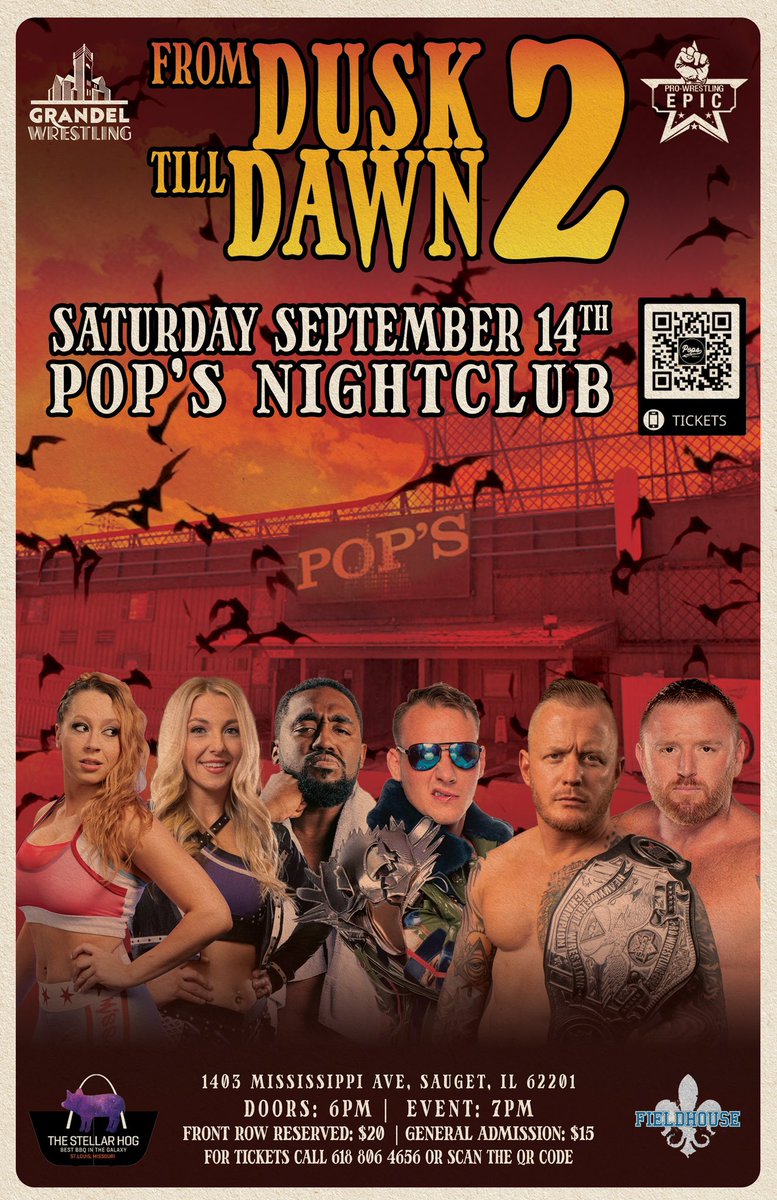 “We’re just one week away! Don’t miss From Dusk Till Dawn on September 14th at Pops!”

ticketweb.com/event/from-dus…