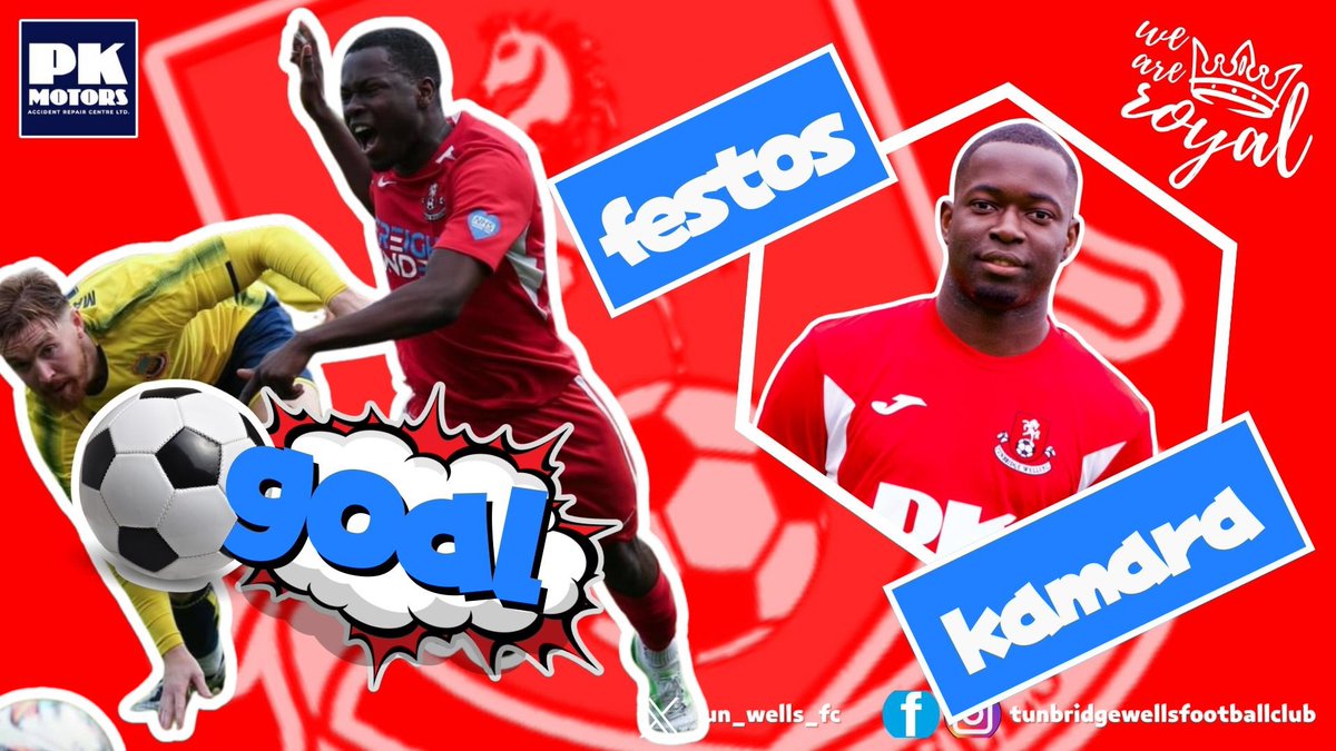 Goal - Tunbridge Wells 3 Snodland Town 1 Festos Kamara 48 minutes