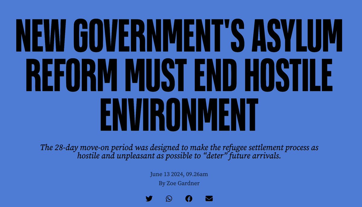 ZoeJardiniere's tweet image. I wrote an artiicle explaining some of the reforms needed to protect refugees from homelessness here for @theleaduk thelead.uk/new-government…