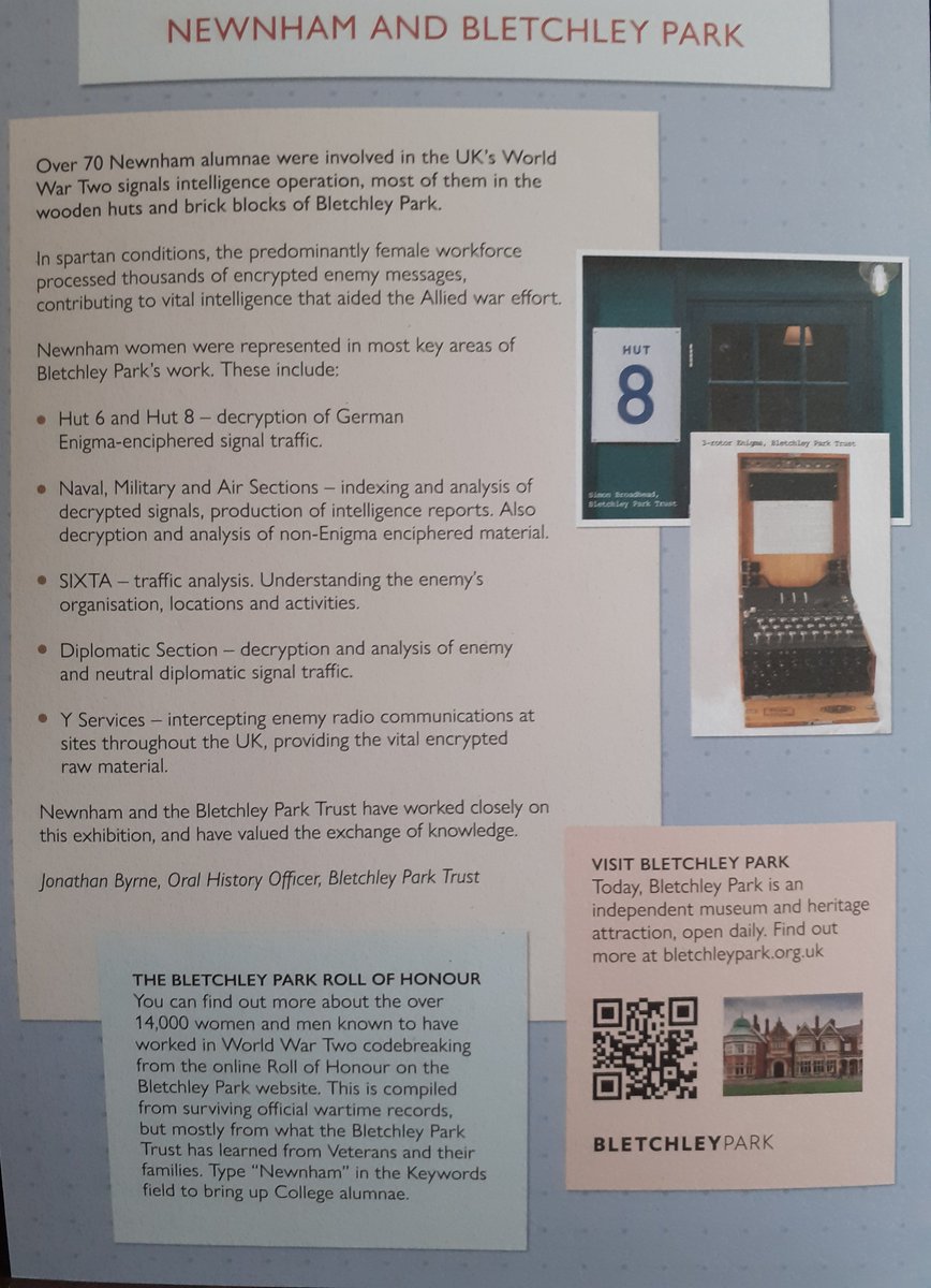 Keith Bonfield MstJ RN Dip HE Nursing (@bonfieldkeith) on Twitter photo Great exhibition <a href="/Newnham_College/">Newnham College</a> 'Newnham and <a href="/bletchleypark/">Bletchley Park</a>' as part of <a href="/OpenCambridgeUK/">Open Cambridge</a> 🙂
I was aware of Dorothy Garrod #archaeologist as I #Volunteer <a href="/MAACambridge/">Museum of Archaeology and Anthropology</a> 🛖 but didn't known of her recruitment to Bletchley in 1942 🤔
#Cambridge #VisitCambridge #CambridgeUniversity Great exhibition <a href="/Newnham_College/">Newnham College</a> 'Newnham and <a href="/bletchleypark/">Bletchley Park</a>' as part of <a href="/OpenCambridgeUK/">Open Cambridge</a> 🙂
I was aware of Dorothy Garrod #archaeologist as I #Volunteer <a href="/MAACambridge/">Museum of Archaeology and Anthropology</a> 🛖 but didn't known of her recruitment to Bletchley in 1942 🤔
#Cambridge #VisitCambridge #CambridgeUniversity