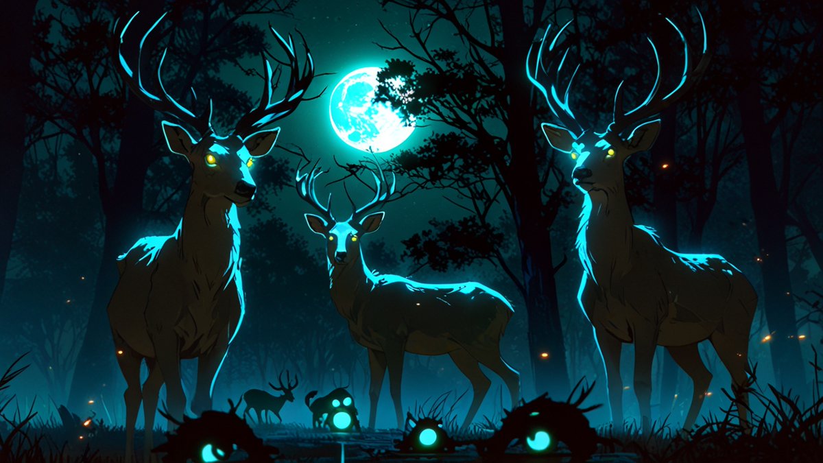 playarmour's tweet image. Lore:

Dr. Kira Sorensen and her team ventured deep into the Towering Forest to secure the meteorite and know its origin.

they noticed something wasn't right.

They saw mutated deer, birds, and insects near the meteor crash site.

they were horrified by what they saw next.