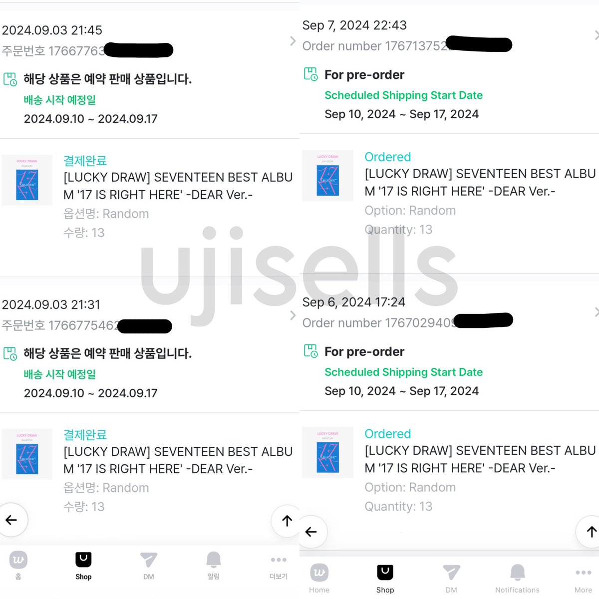 ujisells's tweet photo. #ujisells_update
proof of order for thanks campaign lucky draw!! batch 1-4 https://t.co/rMo6OUAZja