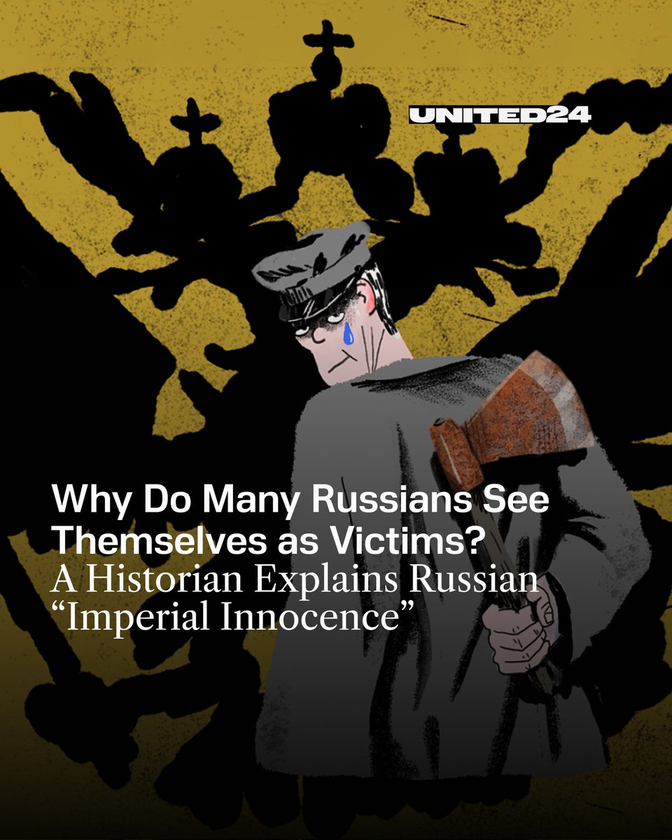 Why do many Russians, even those against the war in Ukraine, still see themselves as victims?

Dr. Botakoz Kassymbekova, a historian specializing in Soviet and Russian history, delves into the concept of “Imperial Innocence” and its deep roots in Russian society.

🧵(1/10)