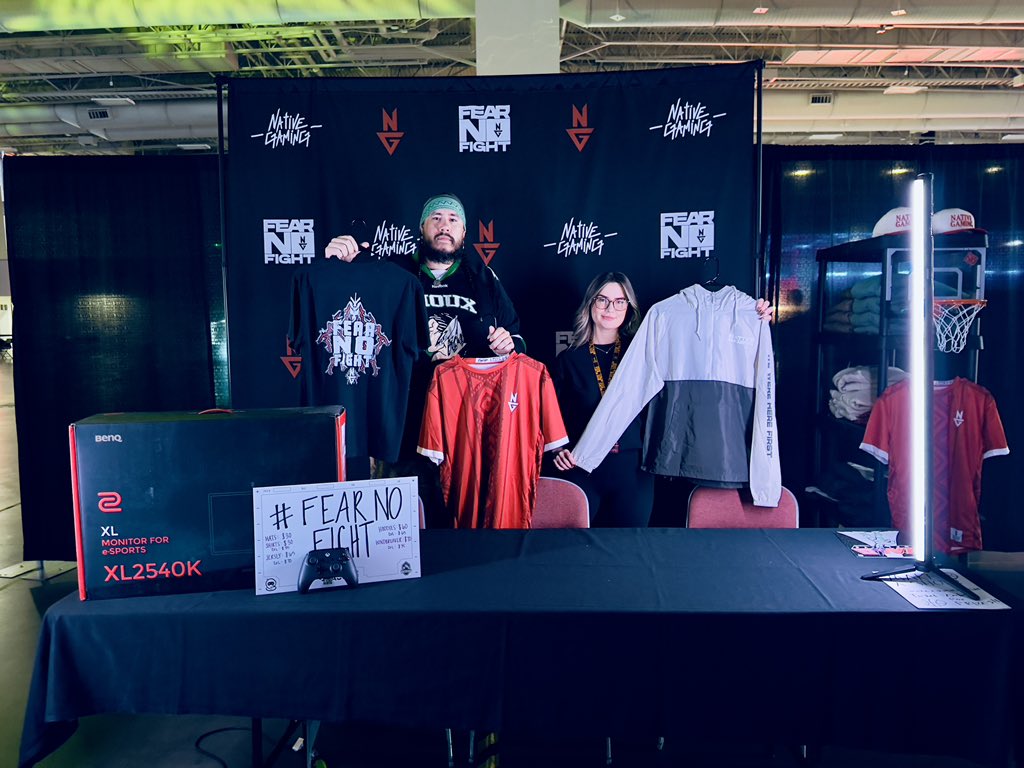 Come by the booth and ask how you can earn raffle tickets for some Native Gaming gear!