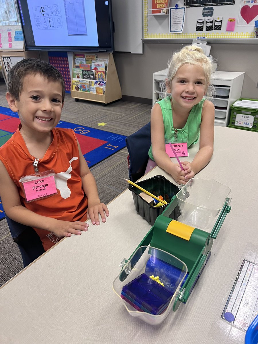 We are scientists! Our class was buzzing with joy and great observations as we explored science tools!