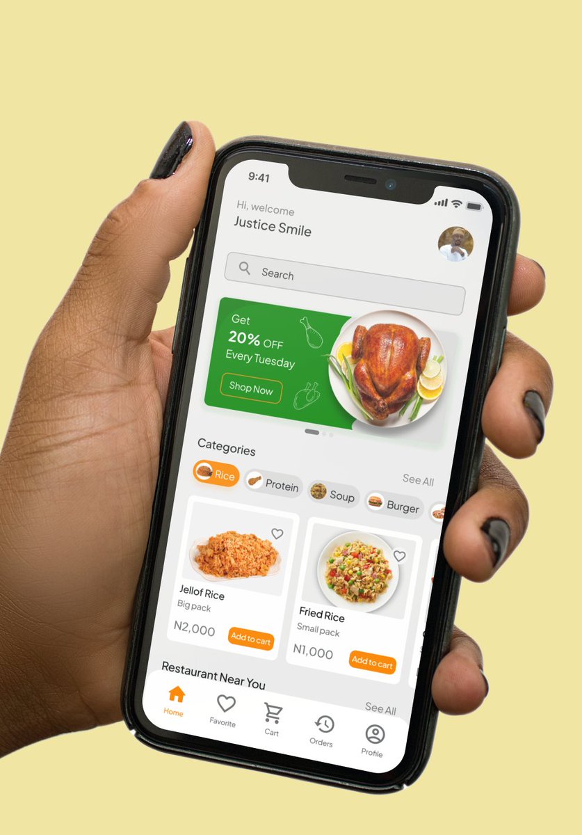 mairo_paul3's tweet image. Hey everyone! I&apos;m currently working on a food delivery app for my portfolio. Here&apos;s a sneak peek of the home screen—still a work in progress as I&apos;m fine-tuning the design. I&apos;d love to hear your thoughts, so feel free to drop your feedback in the comments!

#UIUX  #DesignFeedback