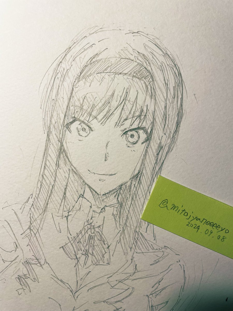 買ったスケッチブックに早速描いてみました!ちょうどいいサイズ感。 