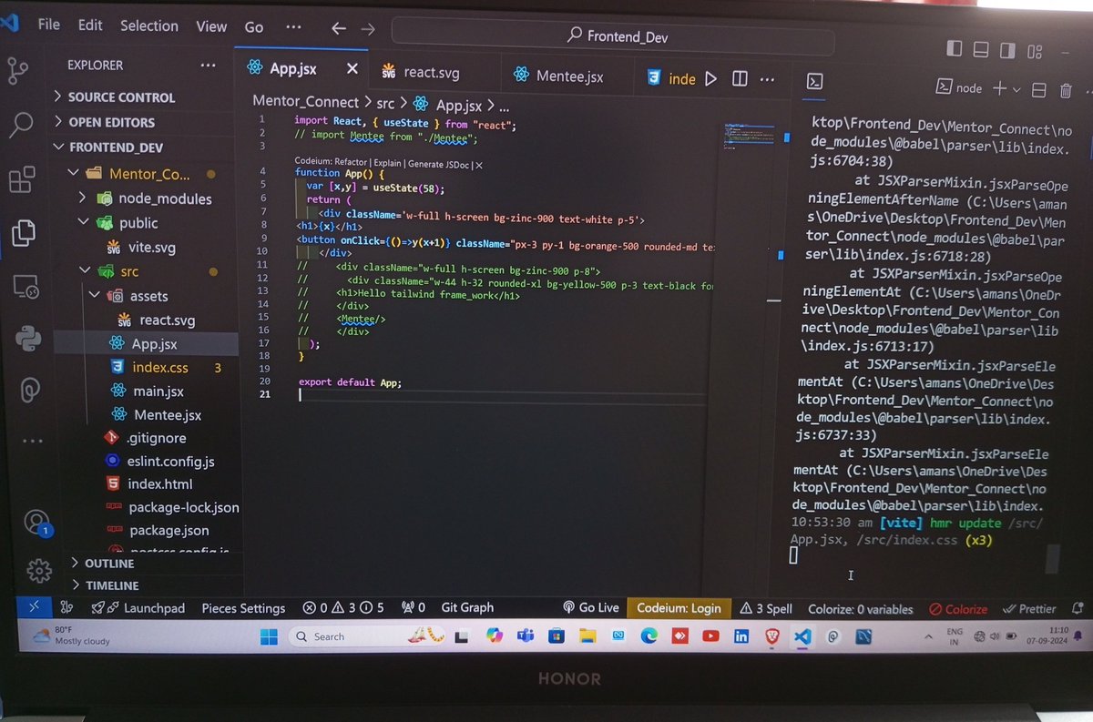 AmanSingh113714's tweet image. Day 1/100  #100DaysOfCode 
• Learned the Basics of @reactjs
Know about their #Features #Jsx #Components 
• Solved 2 Easy Question on @LeetCode
#Add_Binary #Palindrome_Number
