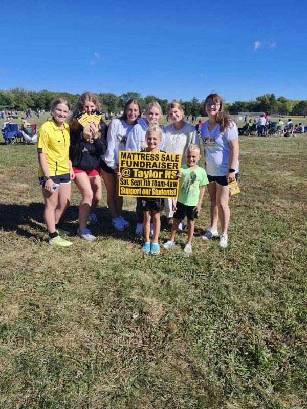 Come, check out our Mattress fundraiser
Today from 10 to 4 at Taylor high school