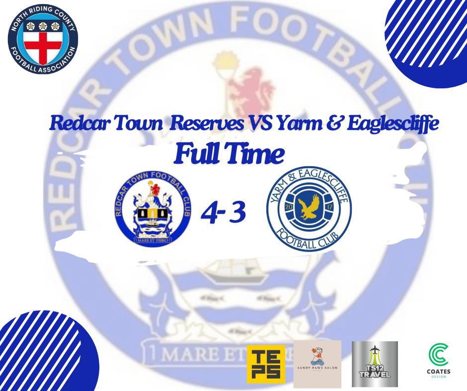 RedcarTownRes's tweet photo. 🔵⚪️ RESULT

A deserved victory!

MOTM:
Sam Hitchen sponsored by DML Sports Therapy🎖️

Goals:
⚽️ Blue Addison sponsored by M&amp;MD Services
⚽️ Mujeeb Oguntowo sponsored by Coates Design
⚽️ Ben Andrews sponsored by Scrafton Heating Services
⚽️ Noah Buck sponsored by Z Buck joinery https://t.co/BcsWT80S3M
