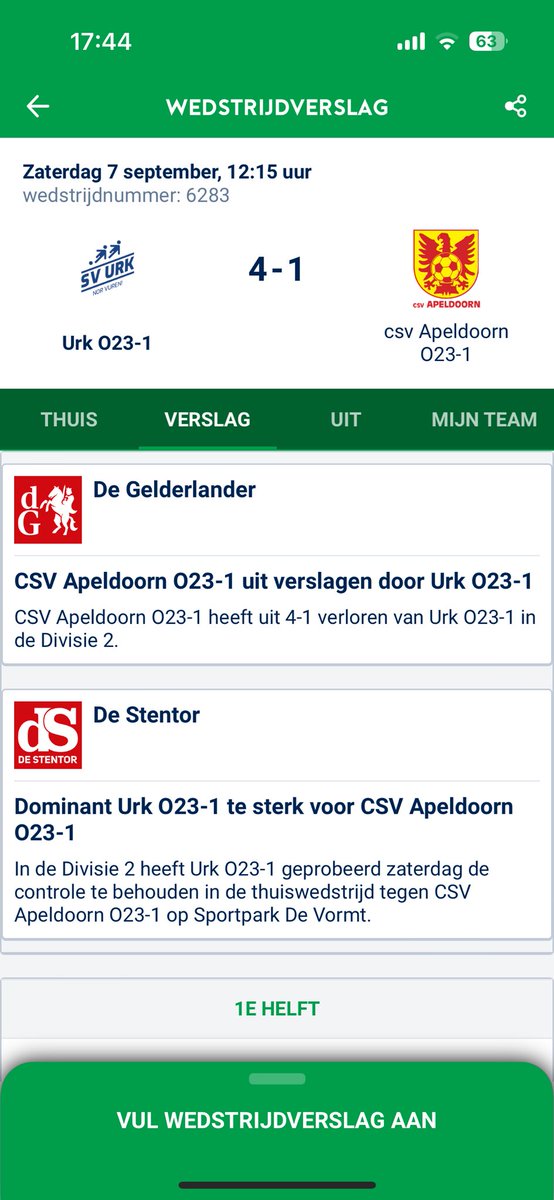 Een goed begin, een nog beter vervolg! Wederom 3 punten in de tas ! #svurk