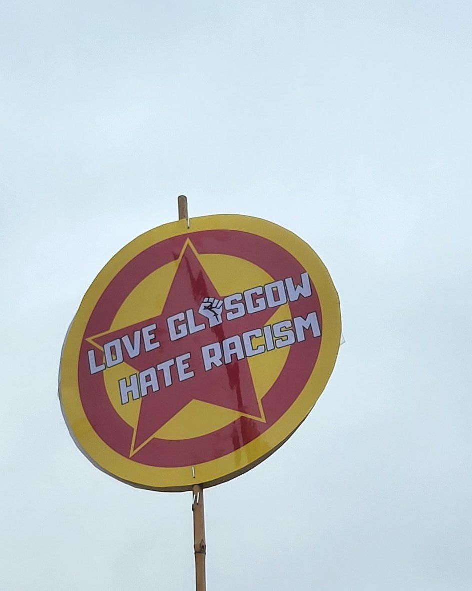 Glasgow says no to hatred and racism!