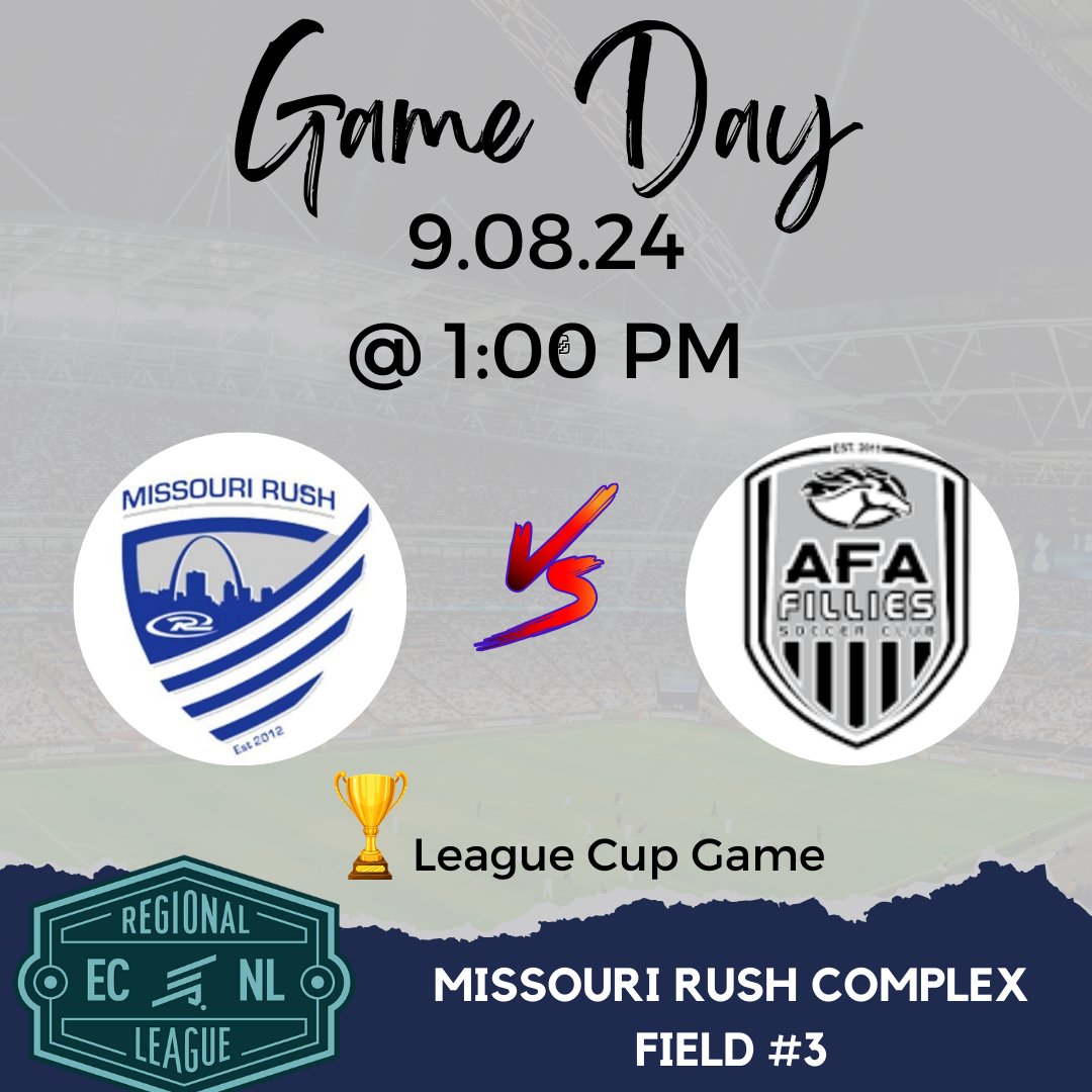 MO Rush ECNL-RL 08G (@morushecrl2008g) on Twitter photo One more sleep until gametime!
🗓️9.08.24
⌚️1:00 PM
🆚AFA Fillies
📍Missouri Rush-Field #3
<a href="/morush_ecnl/">MORush_ECNLRL</a>
<a href="/MoRushSoccer/">Missouri Rush</a> One more sleep until gametime!
🗓️9.08.24
⌚️1:00 PM
🆚AFA Fillies
📍Missouri Rush-Field #3
<a href="/morush_ecnl/">MORush_ECNLRL</a>
<a href="/MoRushSoccer/">Missouri Rush</a>