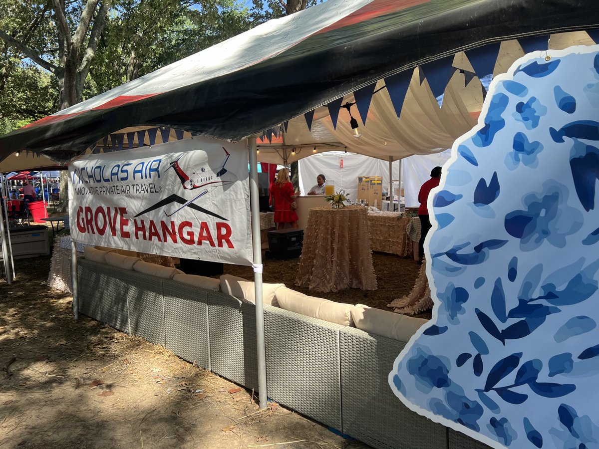 Welcome to The Grove…

The ⁦<a href="/NICHOLASAIR/">NICHOLAS AIR</a>⁩ tent is incredible. 

#OleMiss