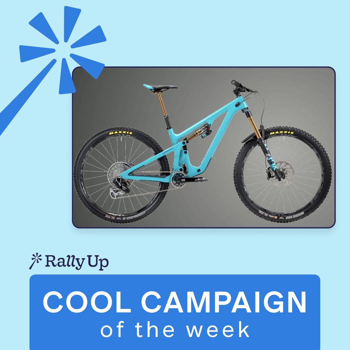 The International Mountain Bicycling Association is running a Sweepstakes where everyone wins! One lucky winner will win a Yeti SB140 XO Transmission, but Yeti Cycles is making sure every mountain biker wins by donating 100% of the proceeds! bit.ly/4cZhqFv
