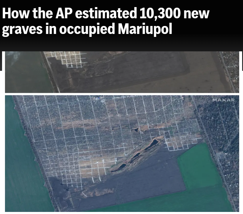 I find it difficult to humanize russians when after their siege of Mariupol there are mass graves visible from space