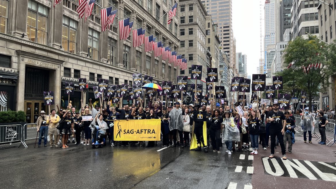New York is a #UnionTown! Thank you to all of the #SagAftraMembers for joining the NYC Labor Day Parade and March. All workers, many voices, one fight. #LDP2024 #UnionMade