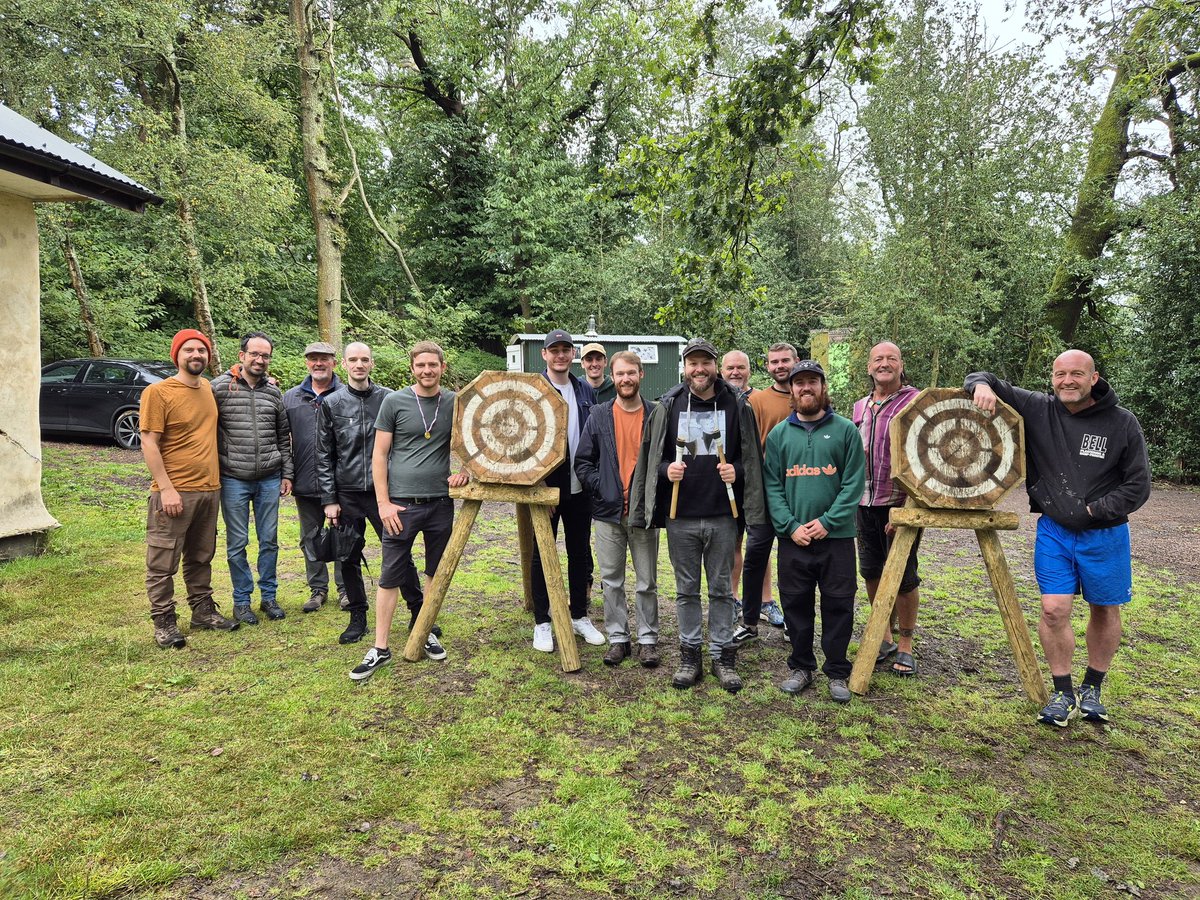 AltitudeEvents's tweet photo. Another fun day of #MobileAxeThrowing at the beautiful #thegreenescape #Glamping site in the #Surrey Hills today for Sam and his #StagParty. Enjoy the rest of your weekend guys! https://t.co/pO8TV8F40k