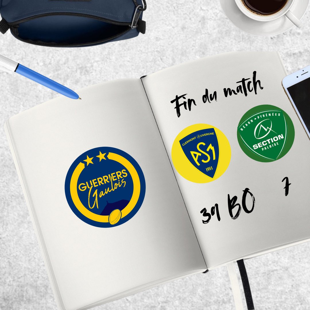 Guerriergaulois's tweet photo. VICTOIRE !! Nos Clermontois s’imposent largement 39-7 face à la @SectionPaloise !💛💙🌋 #YellowArmy #ASMCA #ASMSP #TOP14 https://t.co/L7ZMnKzipY