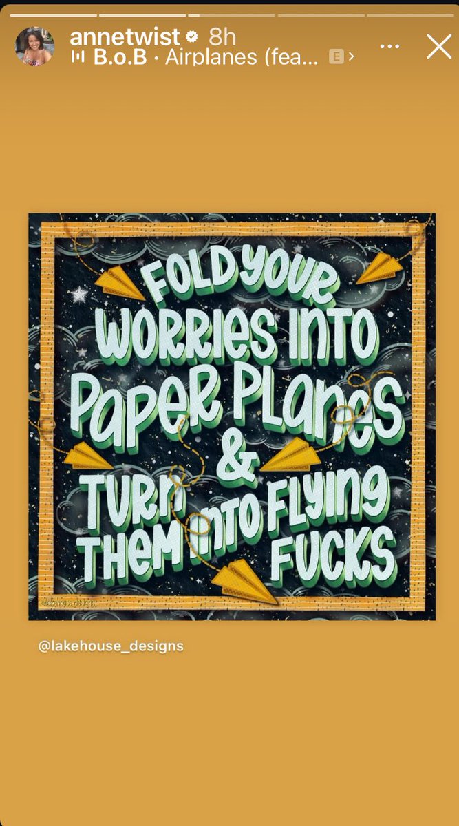 1DCharityInfo's tweet image. Good advise from Anne 😁 @MrsAnneTwist #paperplanes