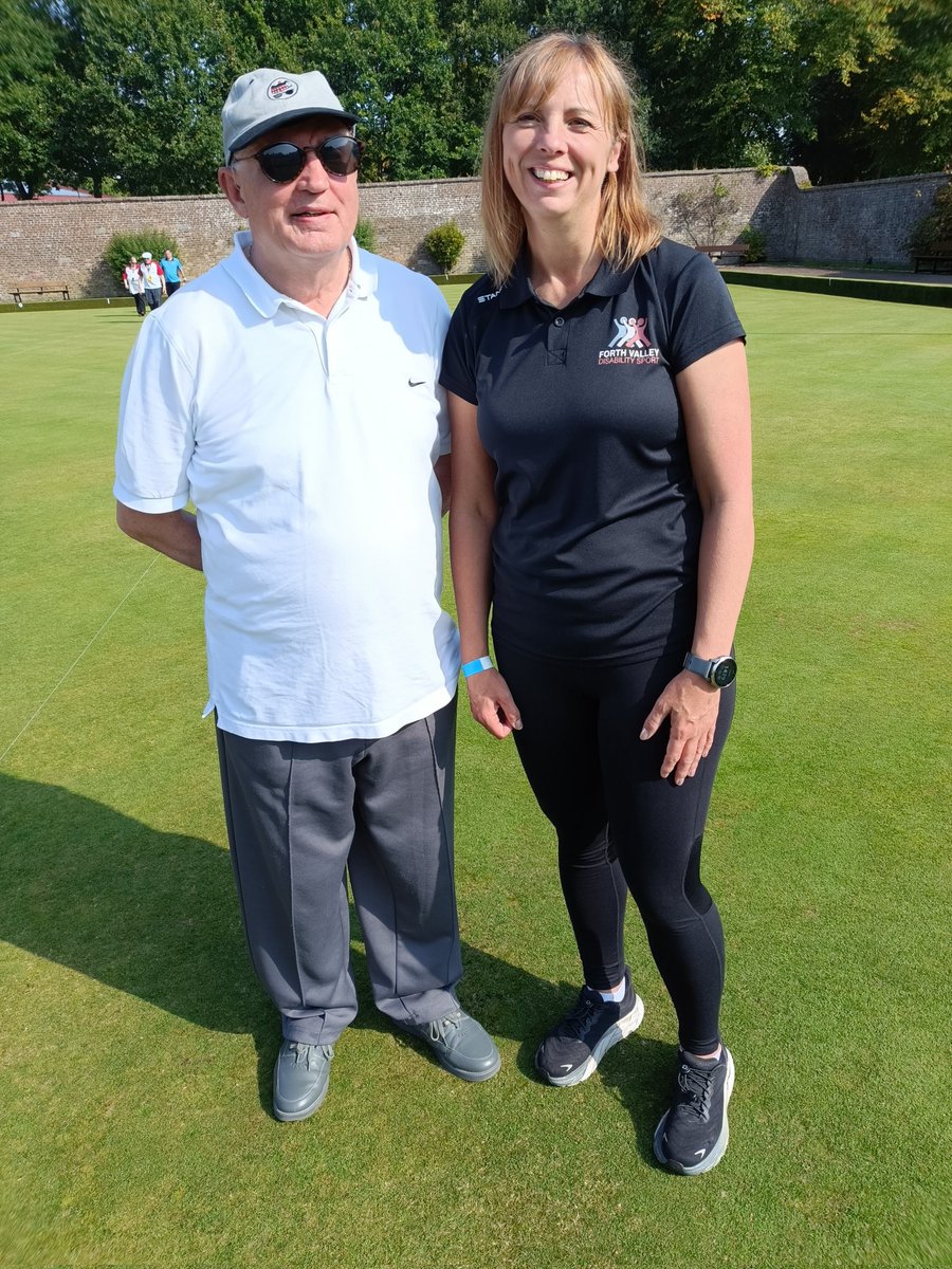 An absolutely brilliant experience assisting Sandy today at the <a href="/SDS_sport/">Scottish Disability Sport</a> Lawn Bowls Champs. 

Think I got to take my L plates off by the end of the day. Got my clock face and distances sussed...even in old school imperial 😁