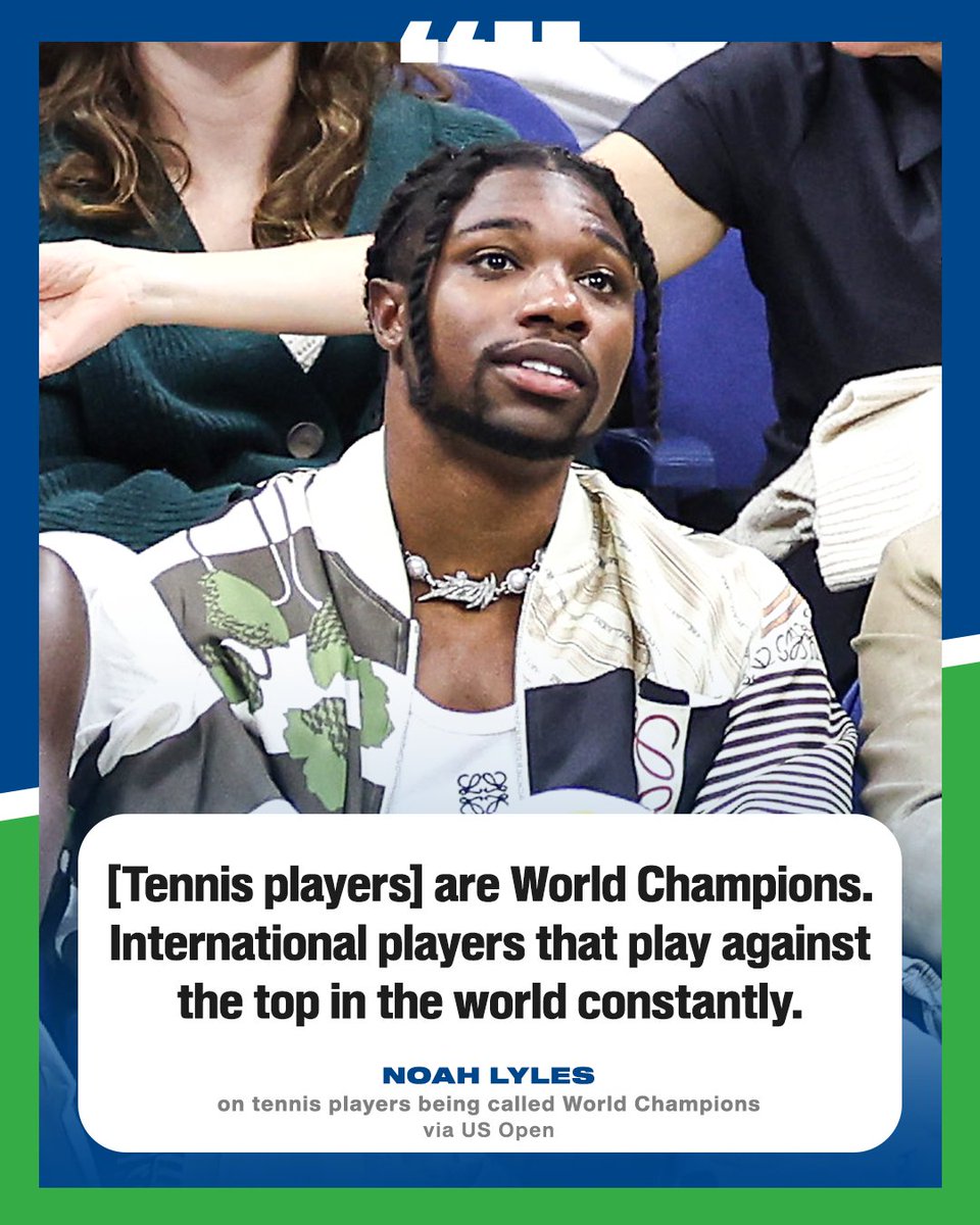 espn's tweet photo. Noah Lyles let 'em know 😅 https://t.co/wPTtRiAWSd