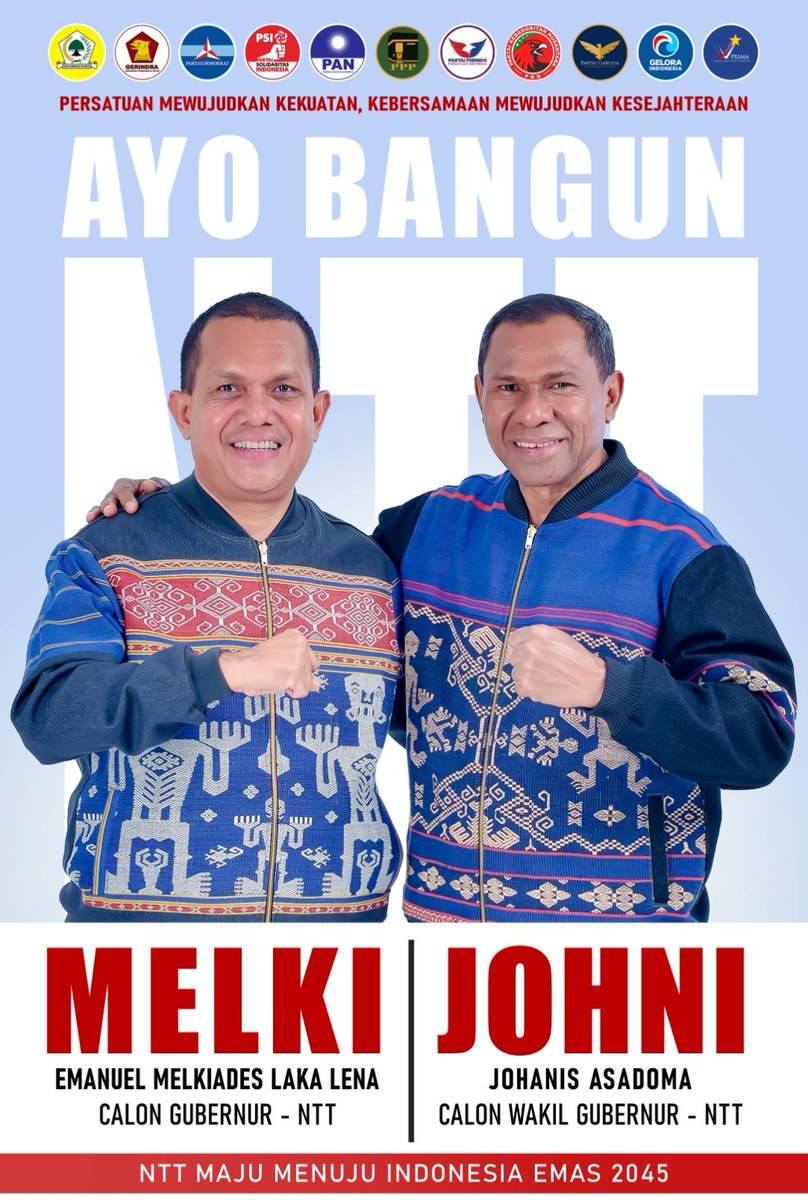 Tanggalkan stigma  provinsi miskin, 
NTT adalah gerbang selatan Indonesia. 
NTT harus maju! 

Mari bergotong-royong, 
Ayo Bangun NTT! ✊
<a href="/agusjabo333/">Saya Rakyat Luar Biasa</a> <a href="/dom_otk/">Dominggus Oktavianus</a>

#BangunPersatuanNasional
#WujudkanKesejahteraanSosial
#MenangkanPancasila