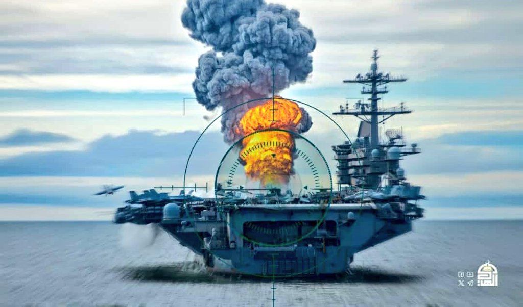 🔸#عاجل قائد حاملة الطائرات الأمريكية آيزنهاور: تعرضنا لاستهداف مستمر من اليمن بالطائرات المُسيّرة والصواريخ البالستية، والهجمات باتت جزء من حياتنا اليومية