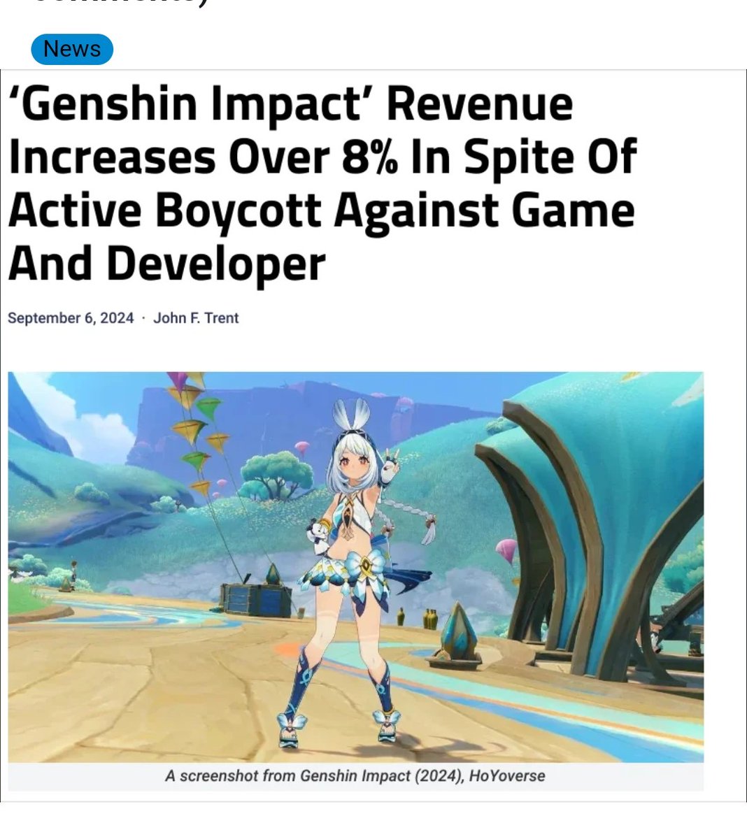 KitaSean6's tweet photo. Hoyoverse fans, you guys should really look up the word "boycott" and understand it's meaning. https://t.co/0fuQUroOn7