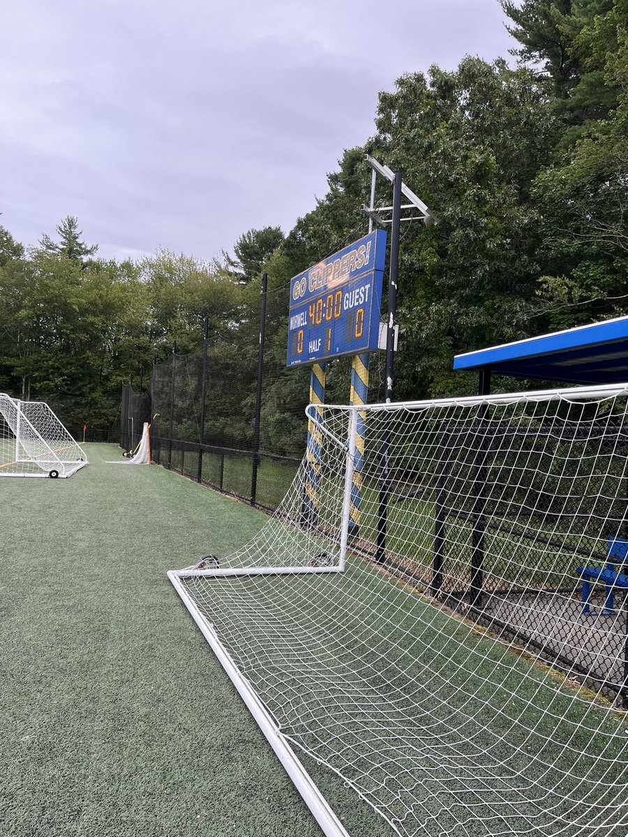 Getting started here in Norwell! Weymouth and Norwell boys getting ready to battle it out