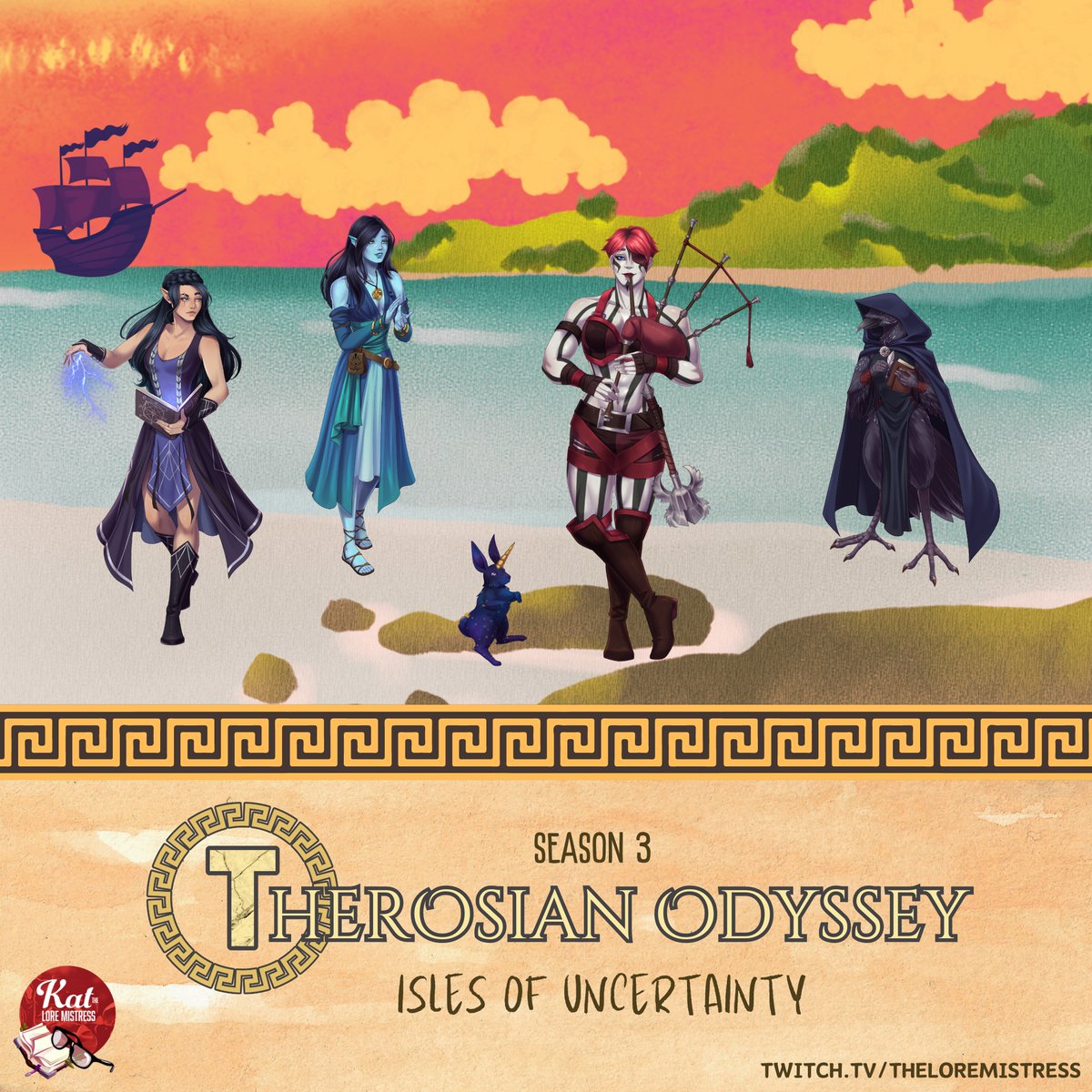 TOMORROW, 3pm BST: We are back again with another episode of #TherosianOdyssey, Season 3! Our party have just unveiled a huge part of the island's mysterious story, but night draws closer and the magic grows wilder and more dangerous with each passing second... 🌊🏝️🏛️